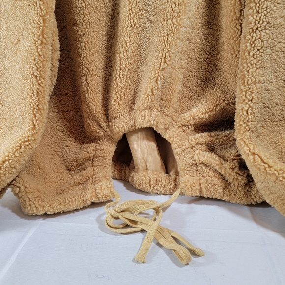 POL 1/4 zip tie back Sherpa jacket size Large Teddy Bear Style - Picture 7 of 7